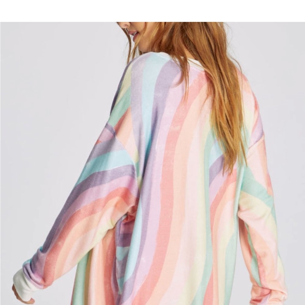 WILDFOX Soleil Stripe Roadtrip Sweatshirt NWT szXS - Picture 3 of 7